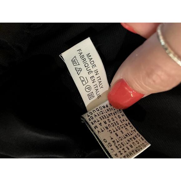 ROBERTO CAVALLI Side Drawstring Pant SLIGHT FLARE Size 42 XS Black BEACH LOUNGE - Picture 6 of 12